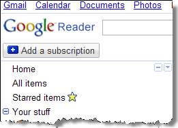 اضافه کردن فید به Google Reader
